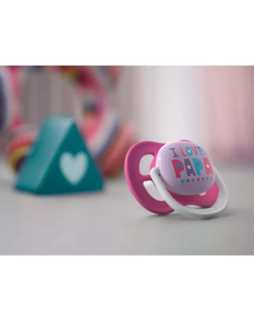 Philips avent πιπίλες ultra air pacifier 2τμχ i love papa 6-18m, scf080/04 - Philips Avent