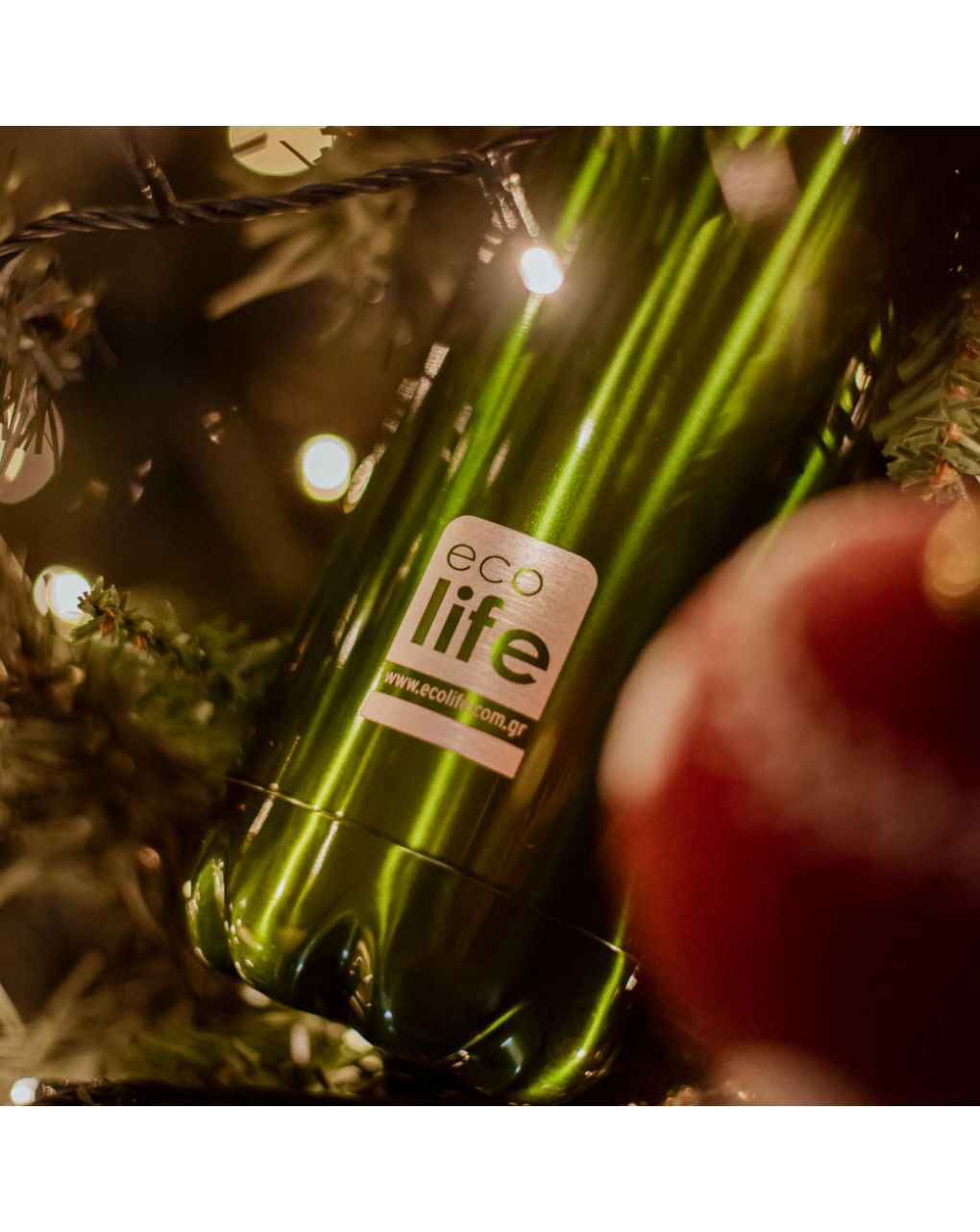 Ecolife μεταλλικός θερμός 750ml green 33-bo-3001 - Ecolife