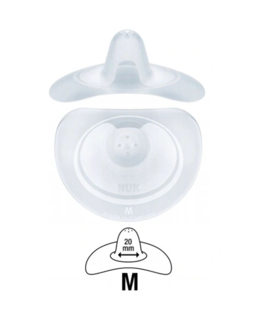 Nuk ασπίδες θηλής από σιλικόνη με θήκη medium - Nuk