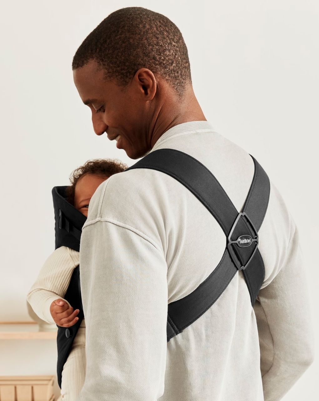 Babybjörn μάρσιπος mini cotton black 021056 - Baby Bjorn