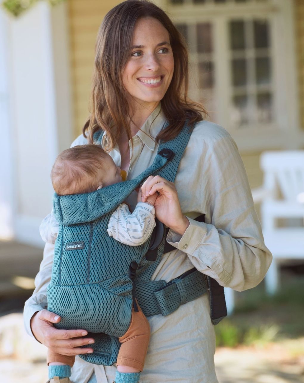 Babybjörn μάρσιπος move 3d mesh sage green 99038 - Baby Bjorn