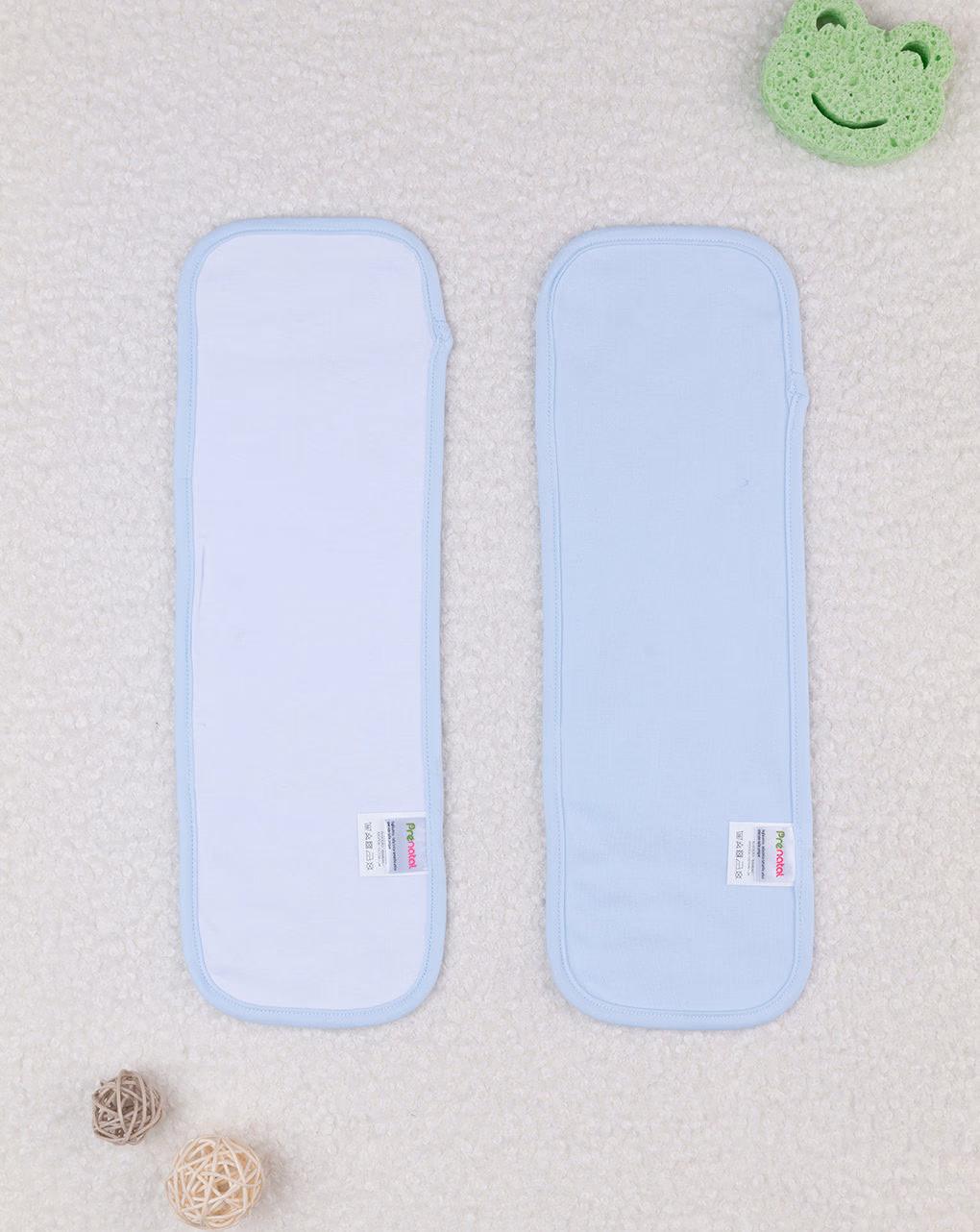 βρεφικές λαβέτες ώμου πακέτο x2 τμχ για αγόρι - Prénatal