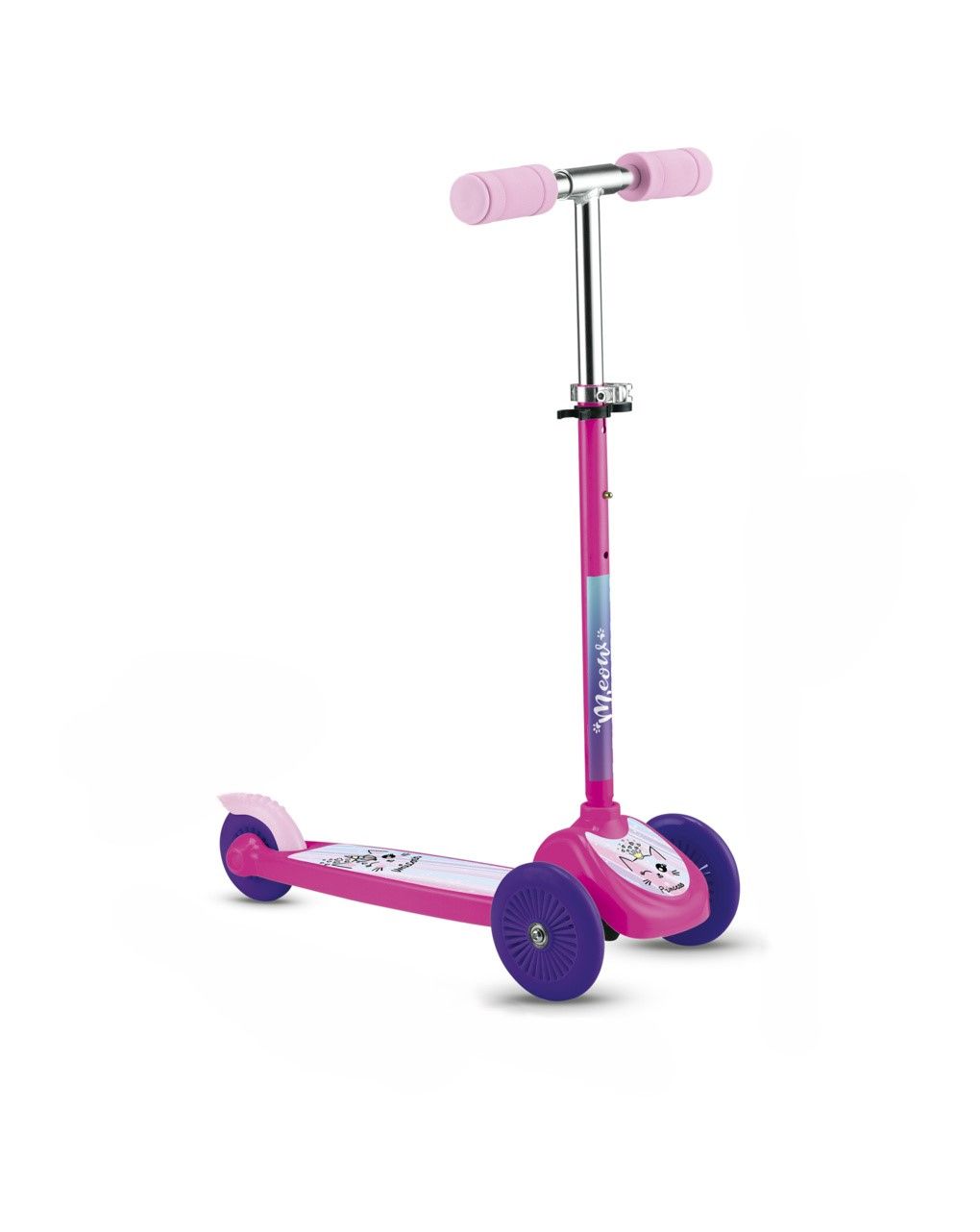 Sun & sport scooter με 3 τροχούς ροζ