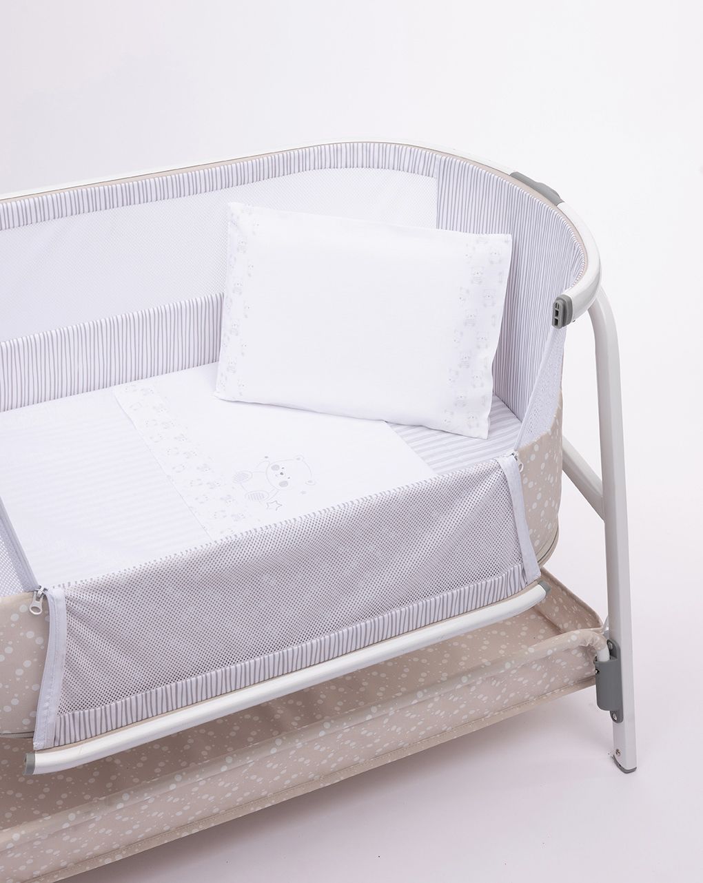 σετ για λίκνο - πορτ μπεμπε γκρι 3 τεμ. - one size - Prénatal