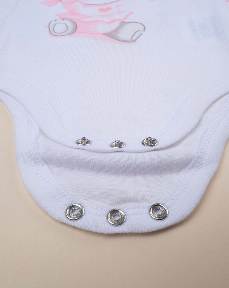 βρεφικά κορμάκια με λαγουδάκια πακέτο x5 για κορίτσι - Prénatal