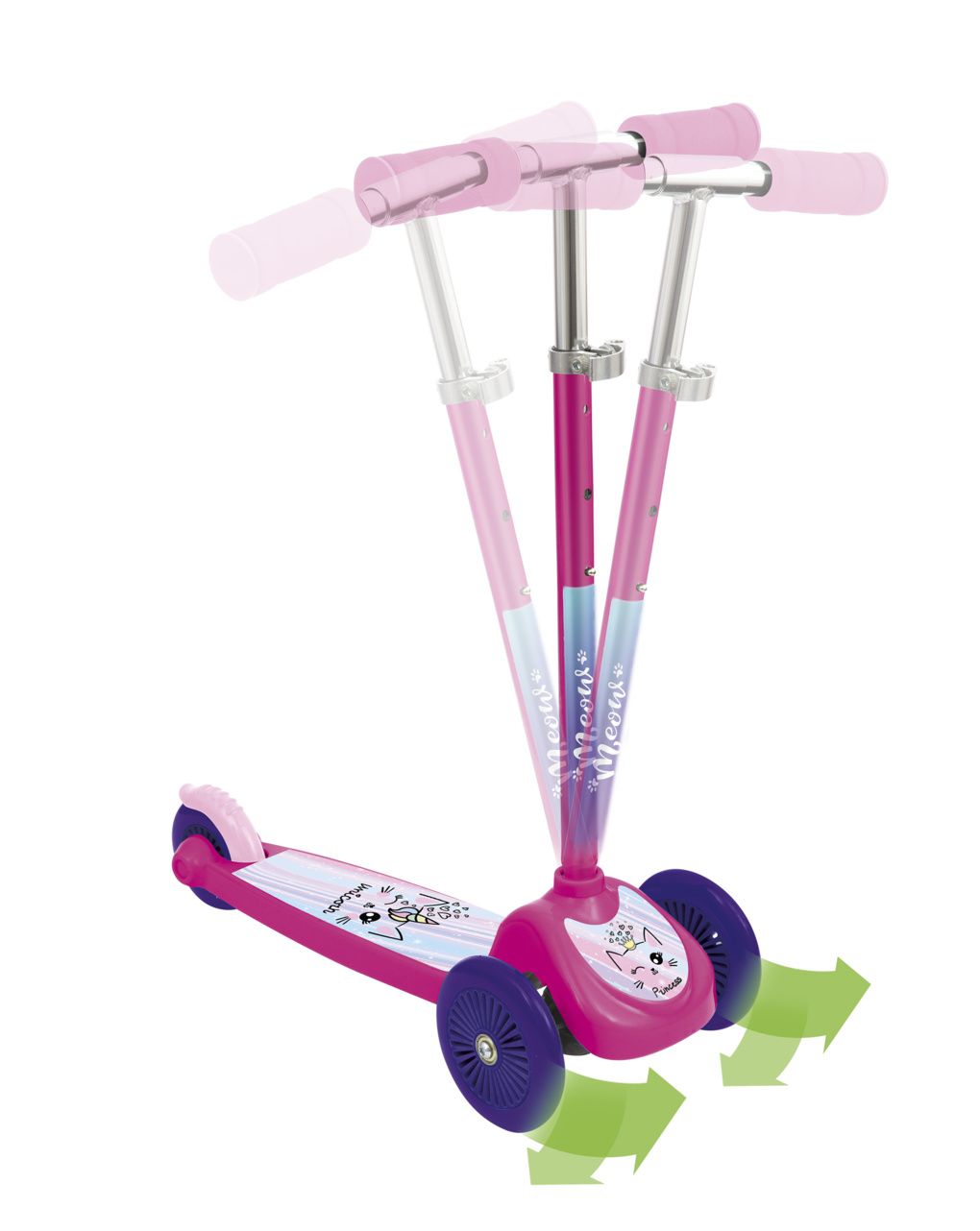 Sun & sport scooter με 3 τροχούς ροζ - Sun&Sport