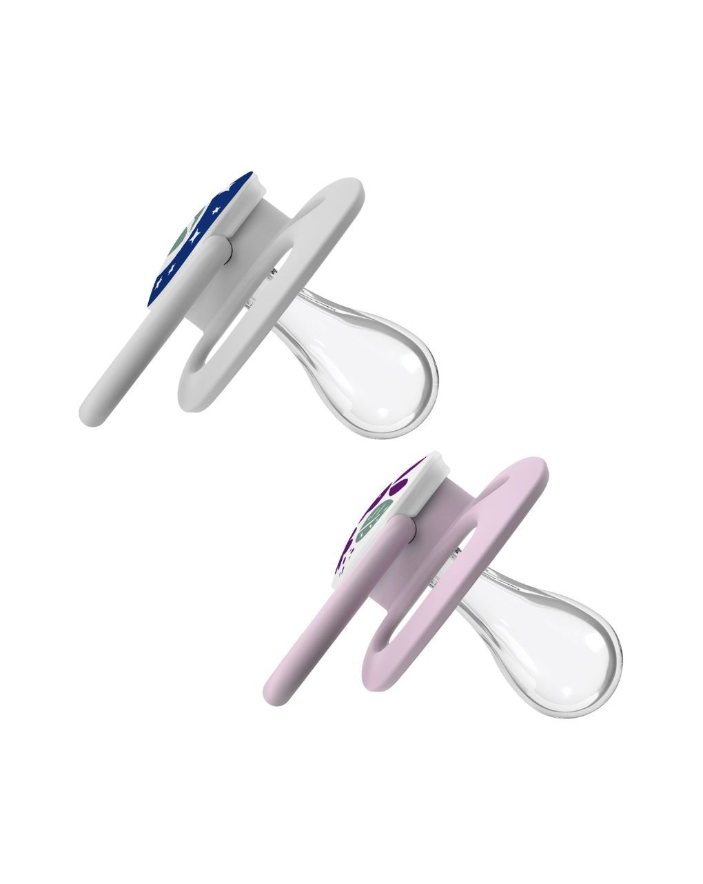 Dr. brown’s πιπίλες σιλικόνης 2τμχ advantage night 6-18m+ κορίτσι 112.70.1hc.311 - Dr Browns