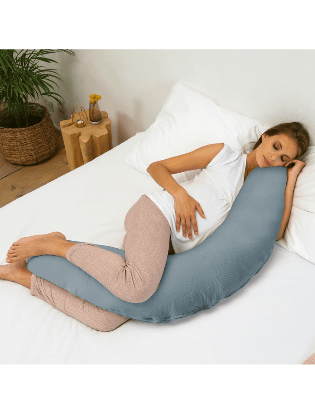 μαξιλάρι θηλασμού comfy big tetra blu - Doomoo