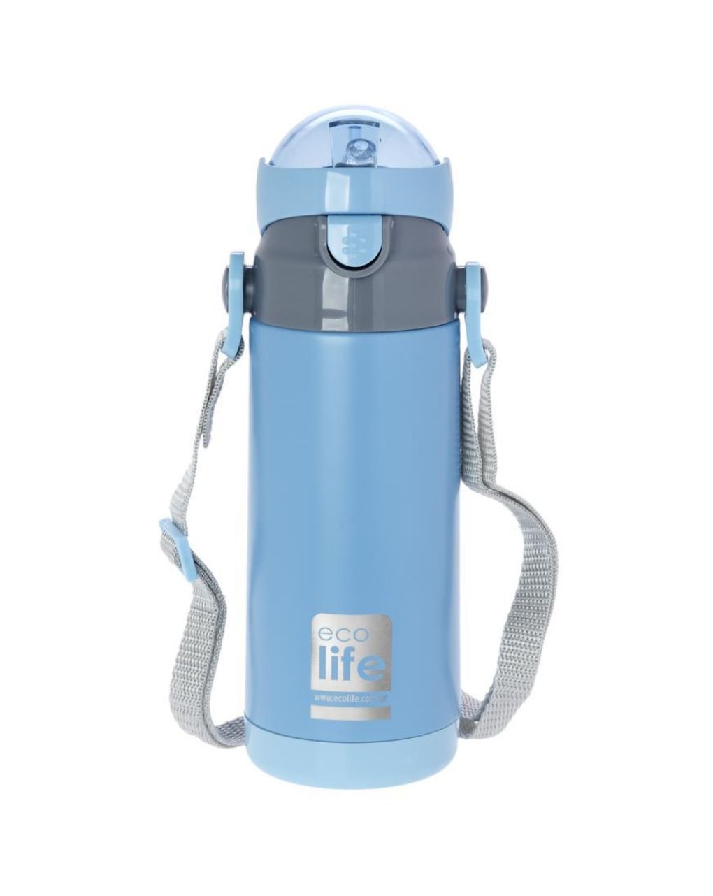 Ecolife ανοξείδωτο παγούρι kids thermos 400ml blue 33-bo-3008