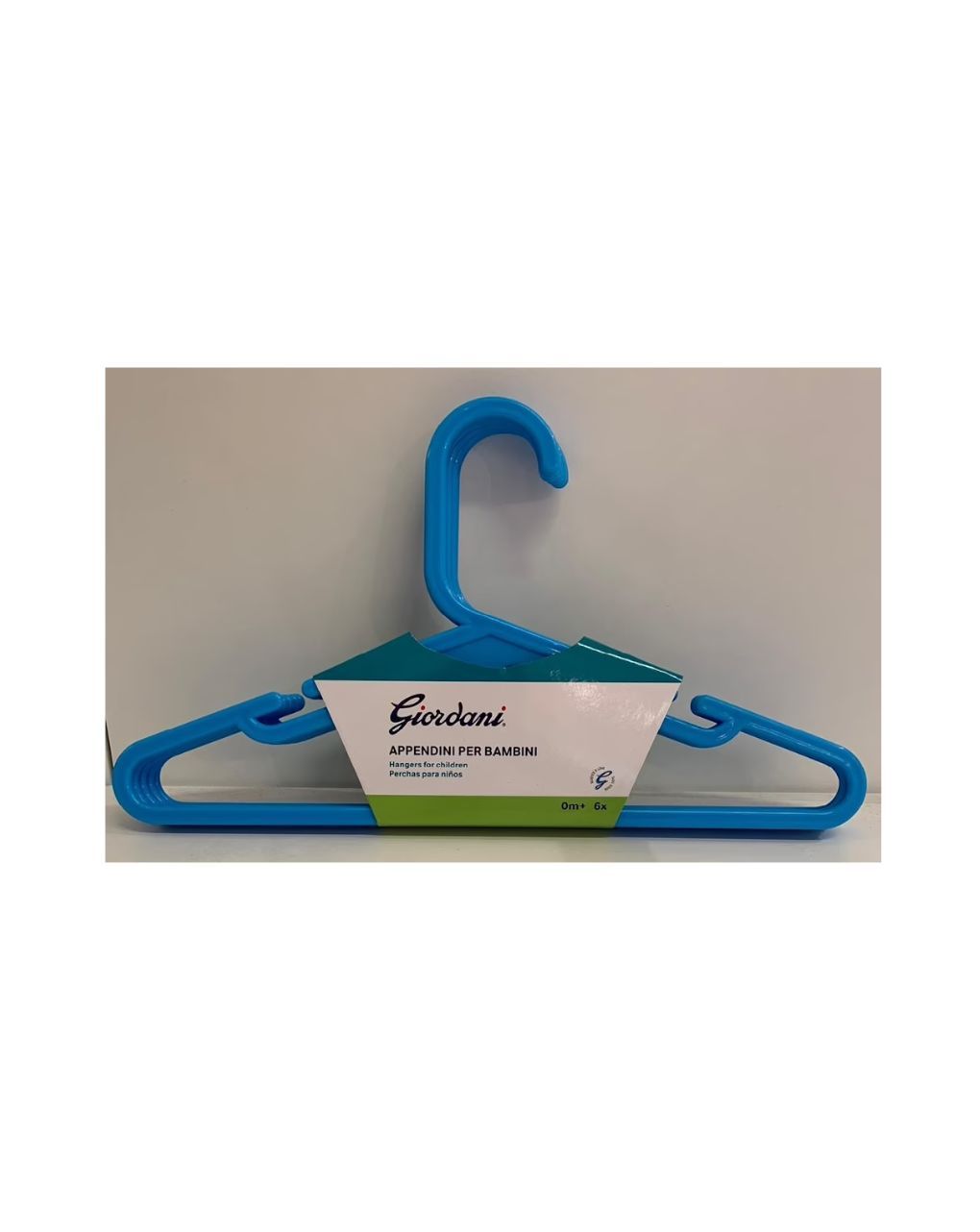 Giordani - μπλε πλαστική κρεμάστρα 6 τεμ