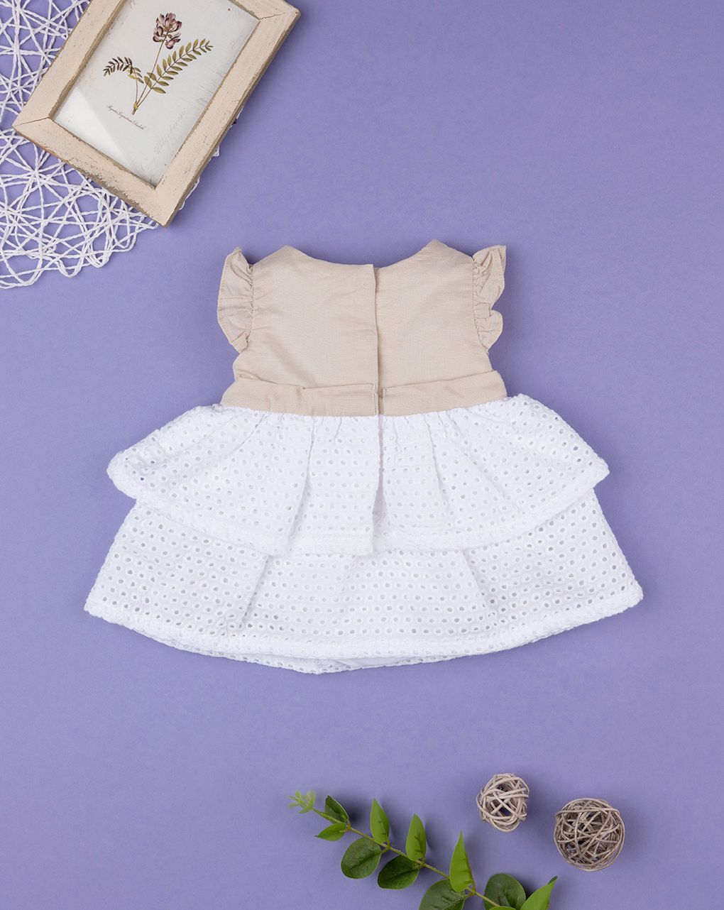 φορεματάκι λινό- βαμβακερό για κορίτσι - Prénatal