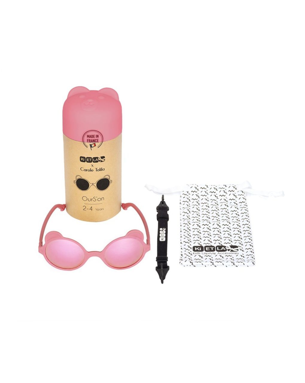 Kietla γυαλιά ηλίου ourson 1-2 ετών antik pink - kietla