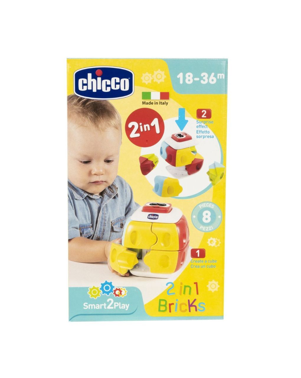 Chicco παιδικός κύβος ρούμπικ 2 σε 1 y02-10061-00 - Chicco