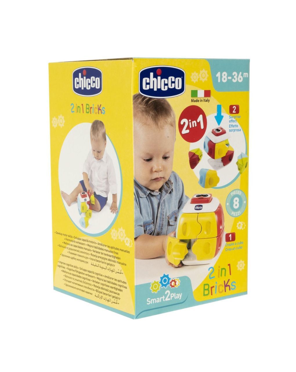 Chicco παιδικός κύβος ρούμπικ 2 σε 1 y02-10061-00 - Chicco