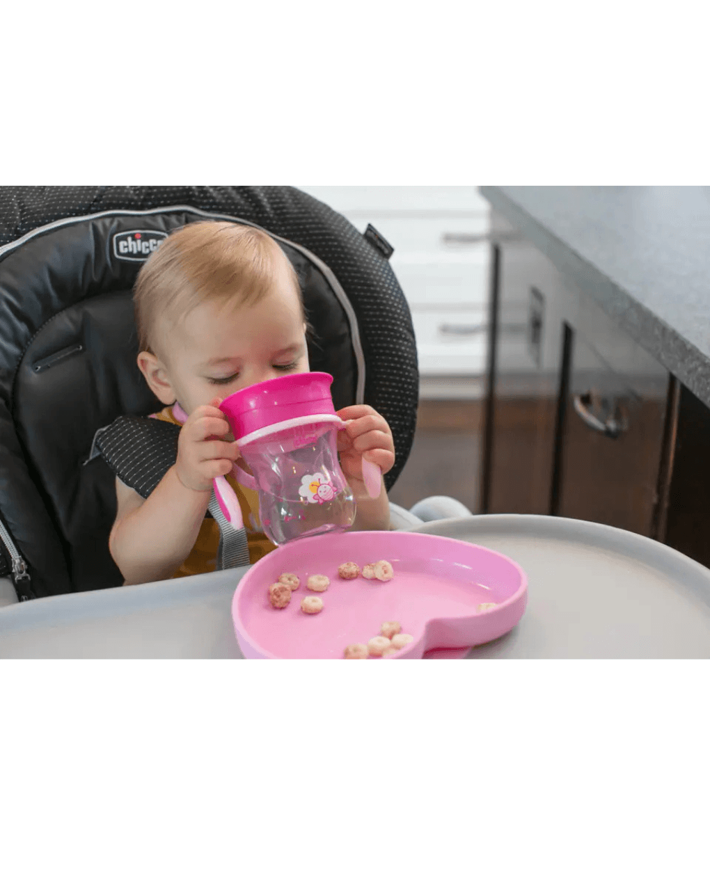 Chicco εκπαιδευτικό ποτηράκι perfect 360◦ 12m+ 200ml ροζ f04-06951-10 - Chicco