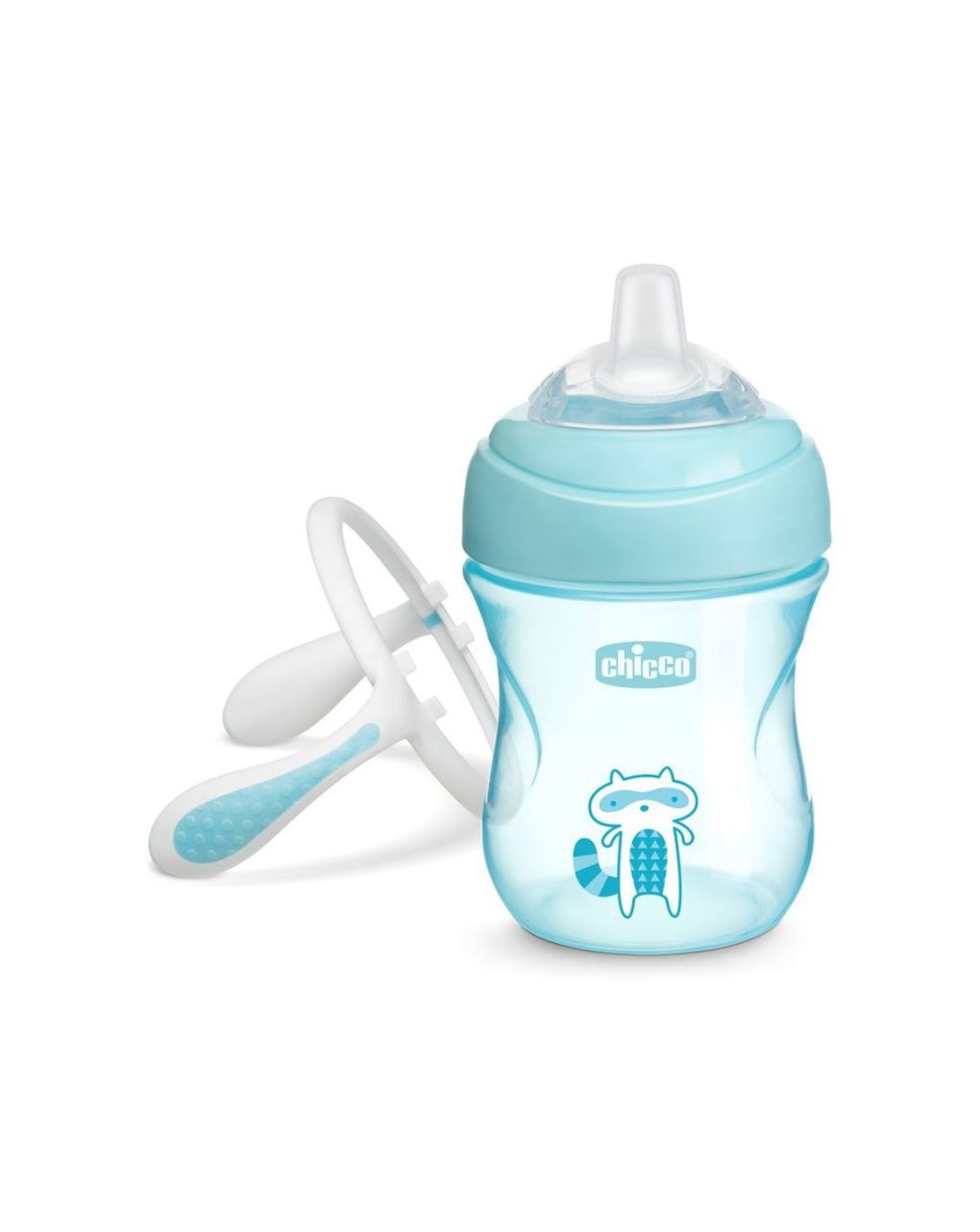 Chicco εκπαιδευτικό ποτηράκι 200ml transition 4m+ σιελ f04-06911-20-01 - Chicco