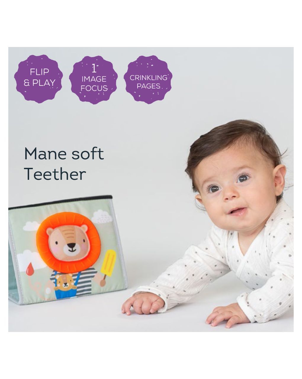 Taf toys εκπαιδευτικό βιβλιαράκι savannah tummy-time t-12705 - Taf-toys