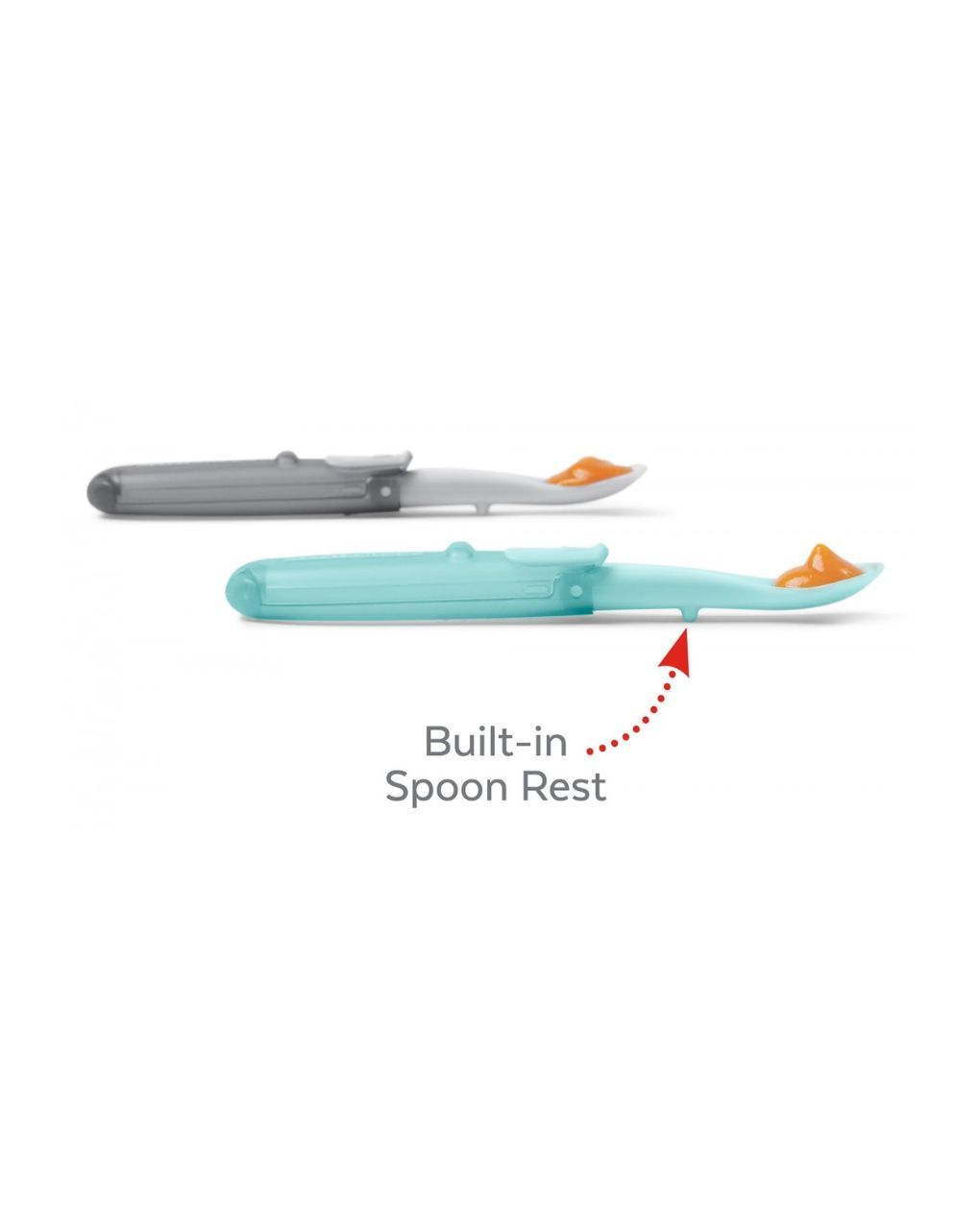 Skip hop σετ κουταλάκια ταξιδιού easy-fold 2τμχ grey/soft teal 29-2903025-01 - SKIP HOP