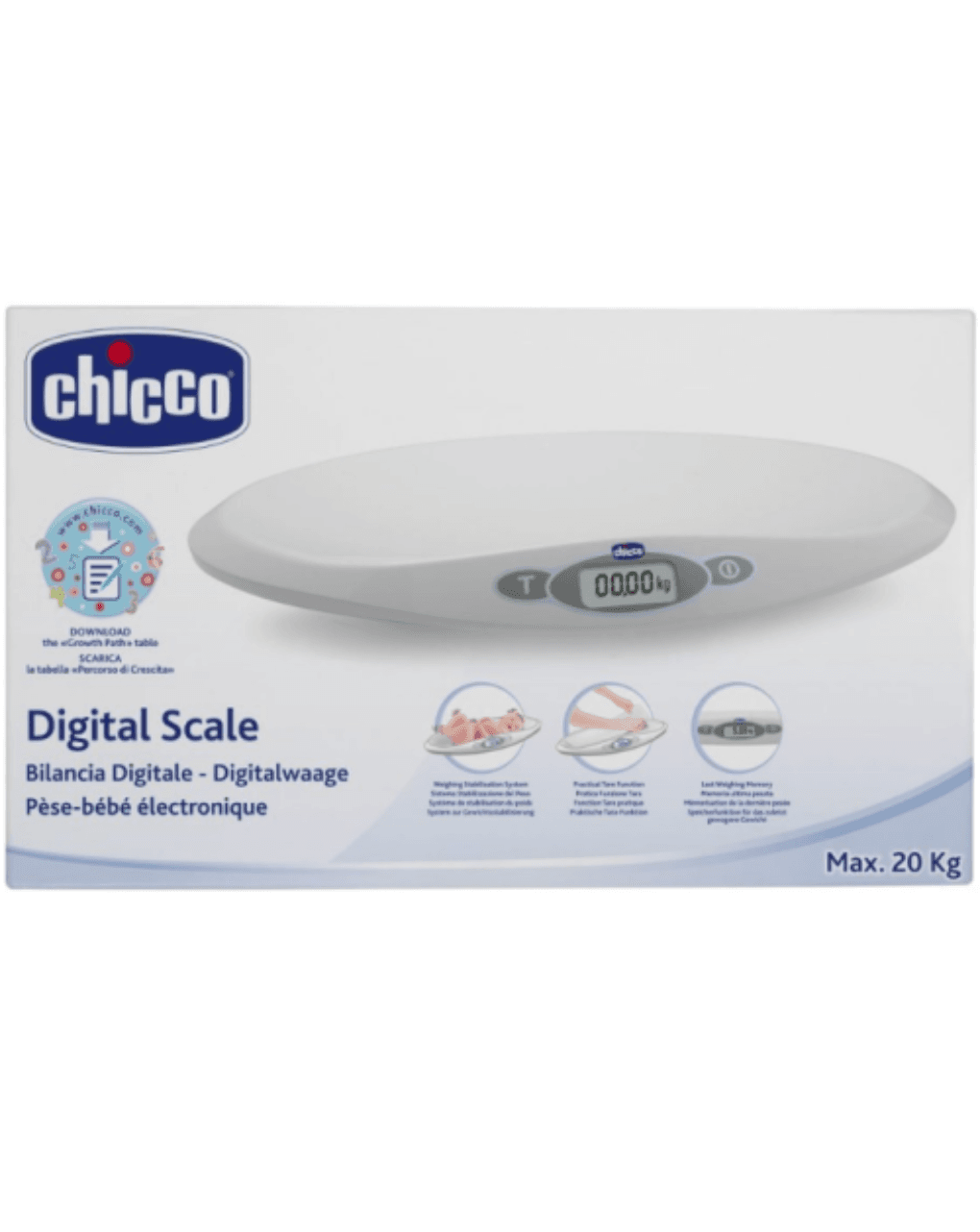 Chicco digital scale ψηφιακή ηλεκτρονική ζυγαριά
