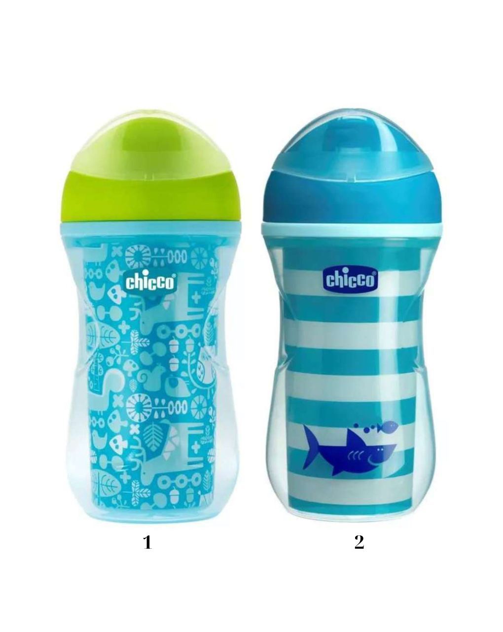 Chicco παγούρι 266ml active cup 14m+ μπλε (2 σχέδια) f04-06981-20-01