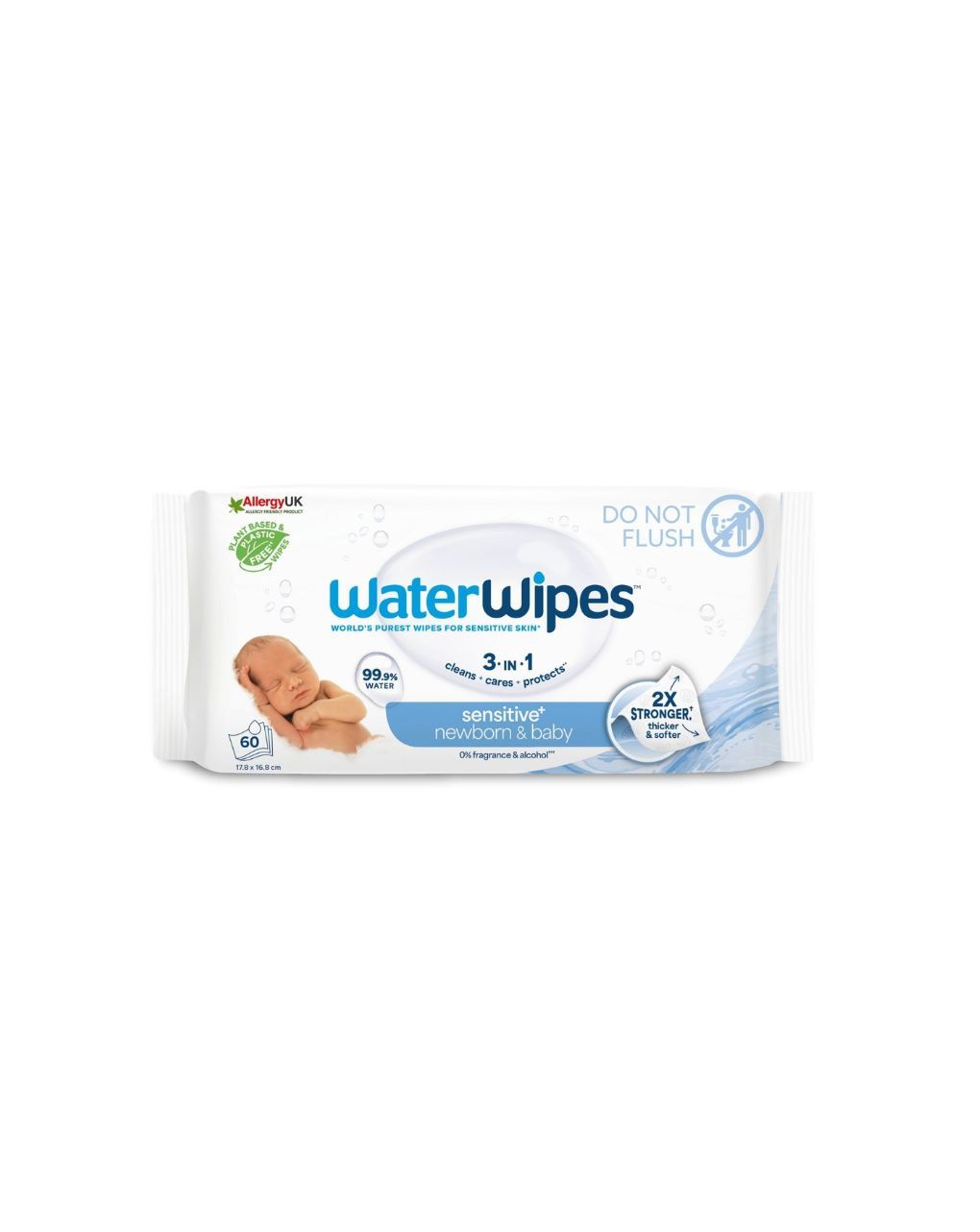 Waterwipes βιοδιασπώμενα μωρομάντηλα 60τμχ ib/420027