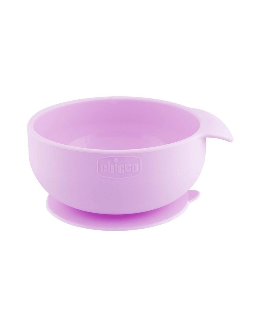 Chicco μπολ σιλικόνης με βεντούζα ροζ 6m+ f05-10221-10