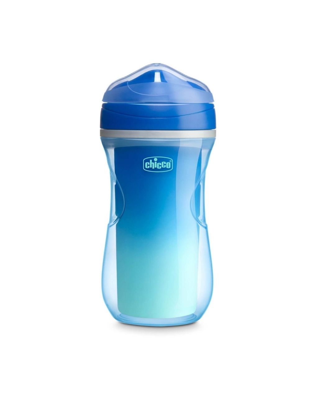 Chicco εκπαιδευτικό ποτηράκι active cup 266ml 14+ μηνών μπλε f04-06981-20-01 (3 σχέδια) - Chicco