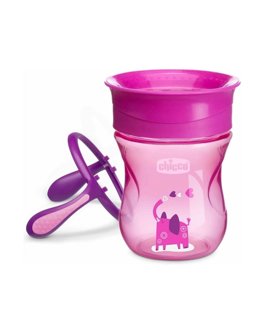 Chicco εκπαιδευτικό ποτηράκι perfect 360◦ 12m+ 200ml ροζ f04-06951-10 - Chicco