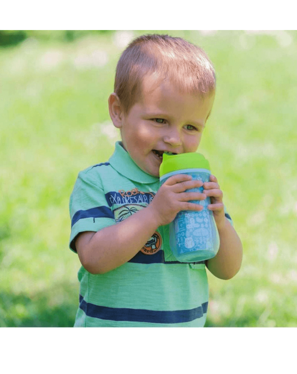 Chicco παγούρι 266ml active cup 14m+ μπλε (2 σχέδια) f04-06981-20-01 - Chicco