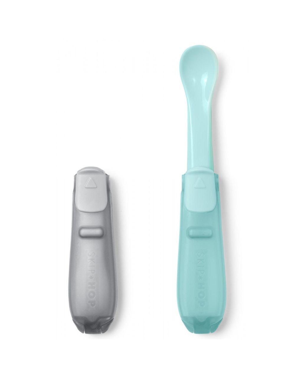 Skip hop σετ κουταλάκια ταξιδιού easy-fold 2τμχ grey/soft teal 29-2903025-01 - SKIP HOP