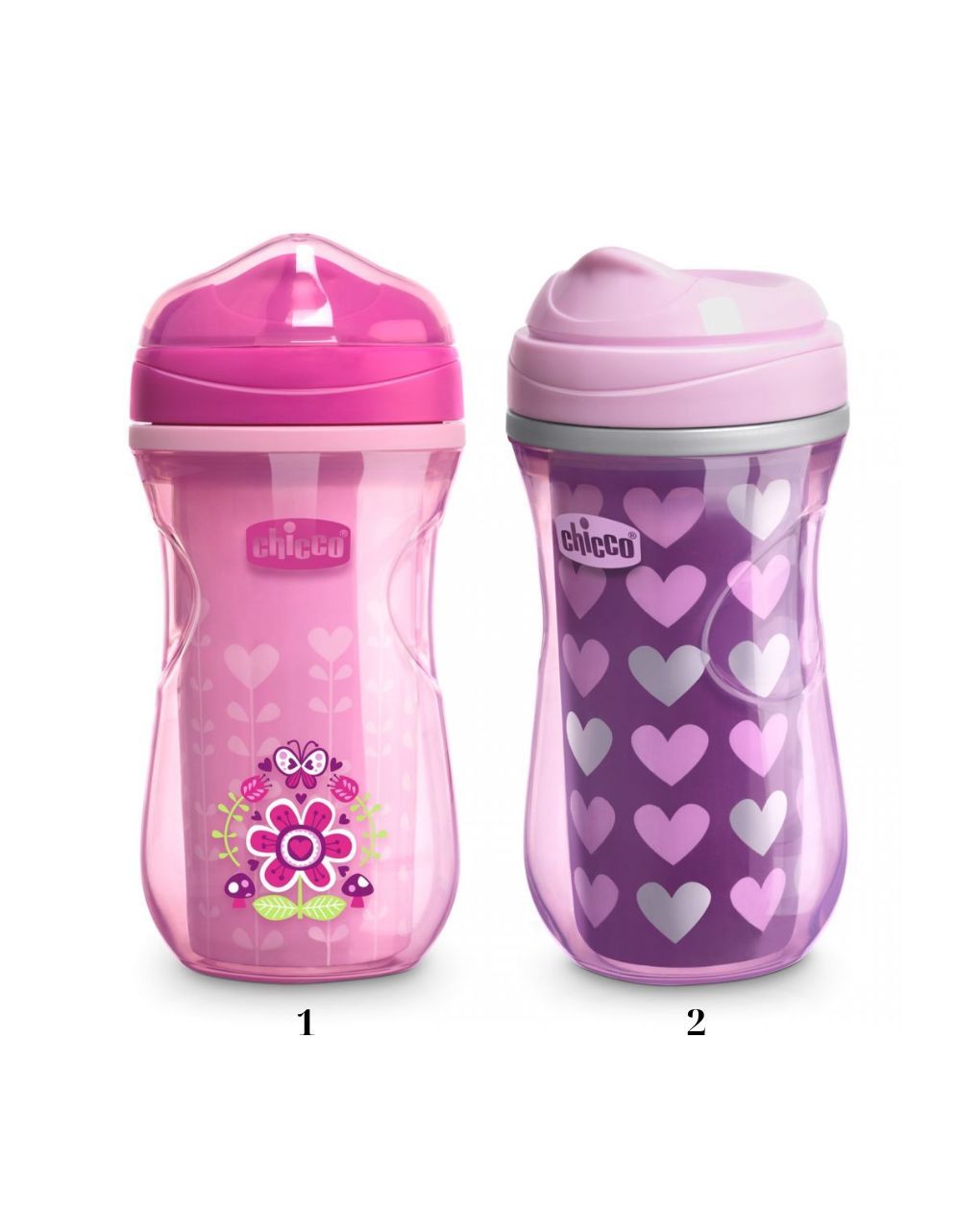 Chicco παγούρι active cup 250ml 14m+ ροζ (2 σχέδια) f04-06981-10-01