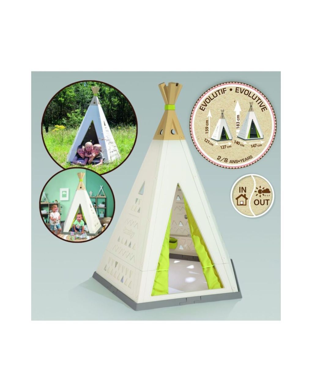 Smoby - teepee σπιτάκι σκηνή smb811000 - Smoby