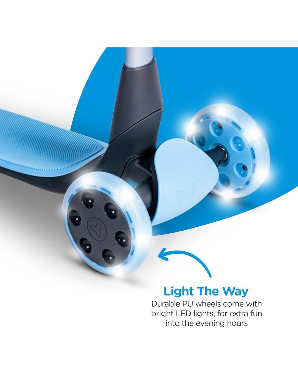 Yvolution πατίνι yglider luna 5 σε 1 μπλε με κάθισμα 53.101265 - Yvolution