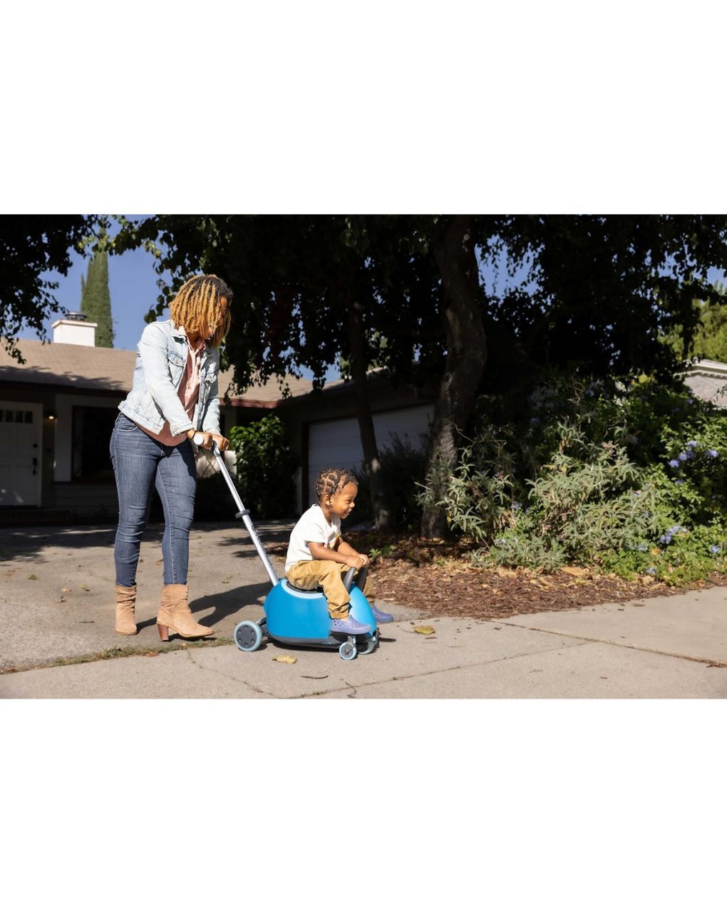 Yvolution πατίνι yglider luna 5 σε 1 μπλε με κάθισμα 53.101265 - Yvolution