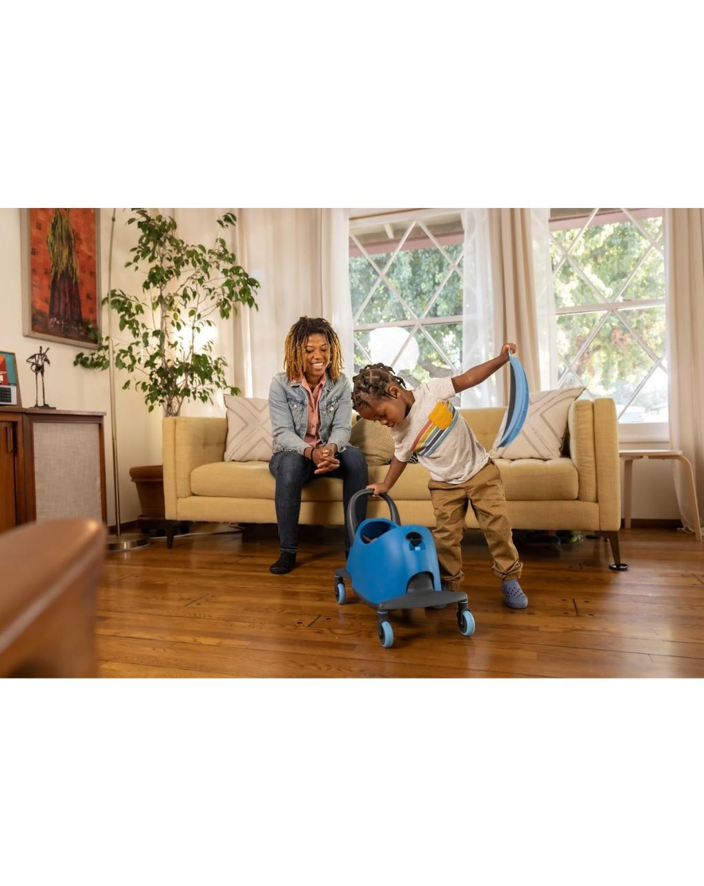 Yvolution πατίνι yglider luna 5 σε 1 μπλε με κάθισμα 53.101265 - Yvolution