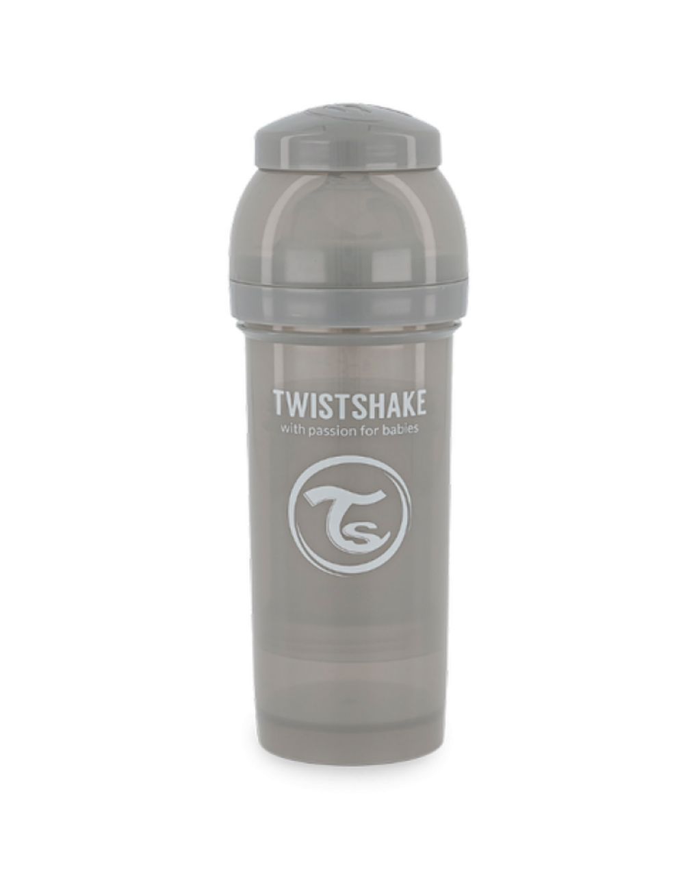 Twistshake μπιμπερό κατά των κολικών 260ml pastel grey 32-08-78260