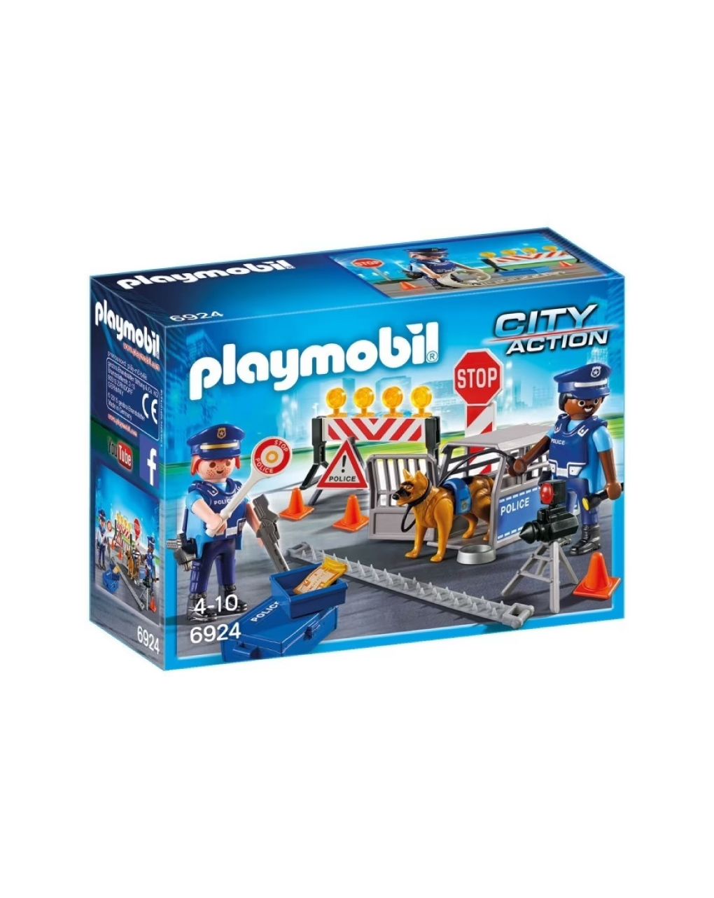 Playmobil city action οδόφραγμα αστυνομίας 6924