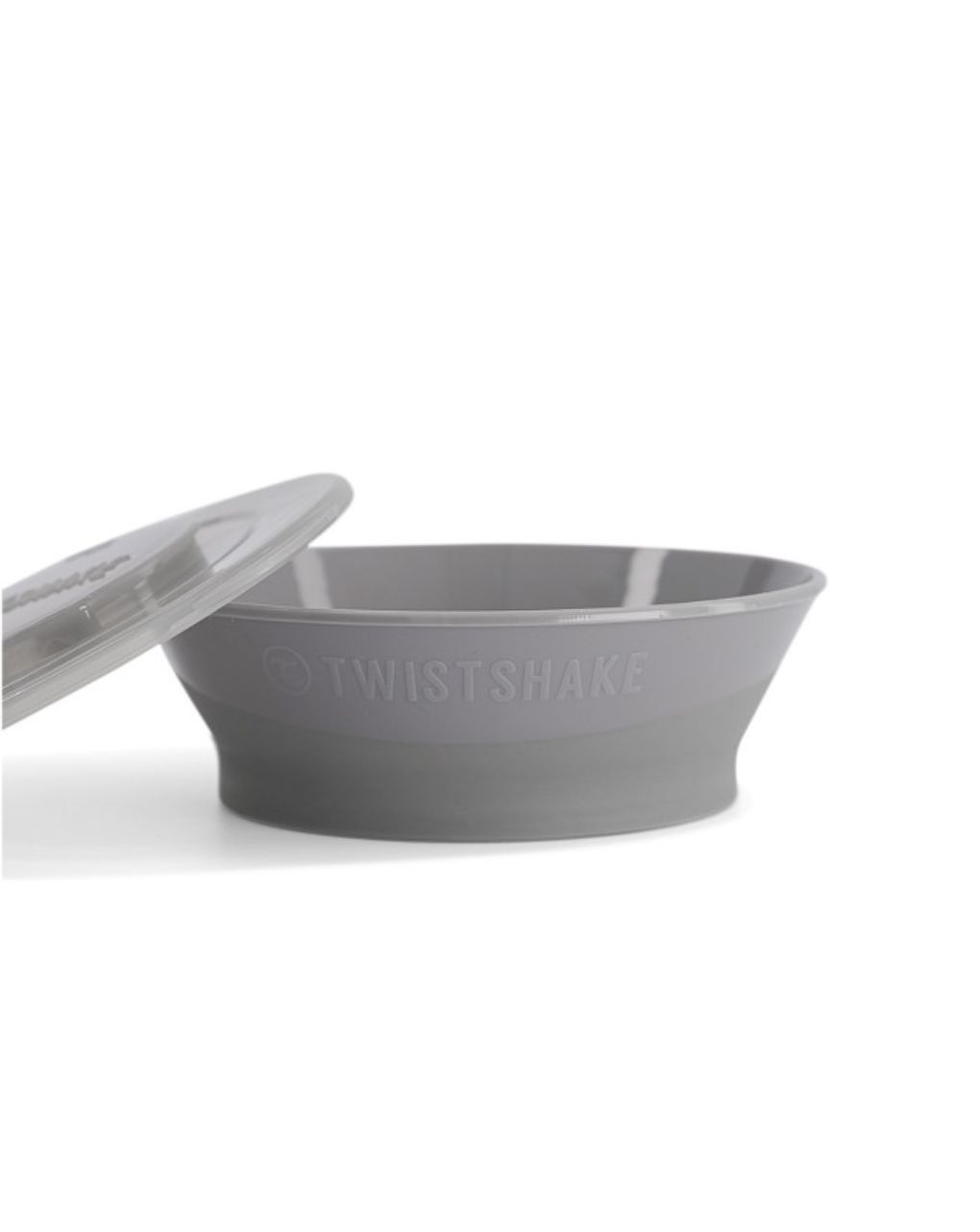 Twistshake μπολ φαγητού αντιολισθητικό 6m+ pastel grey 32-08-78154 - Twistshake