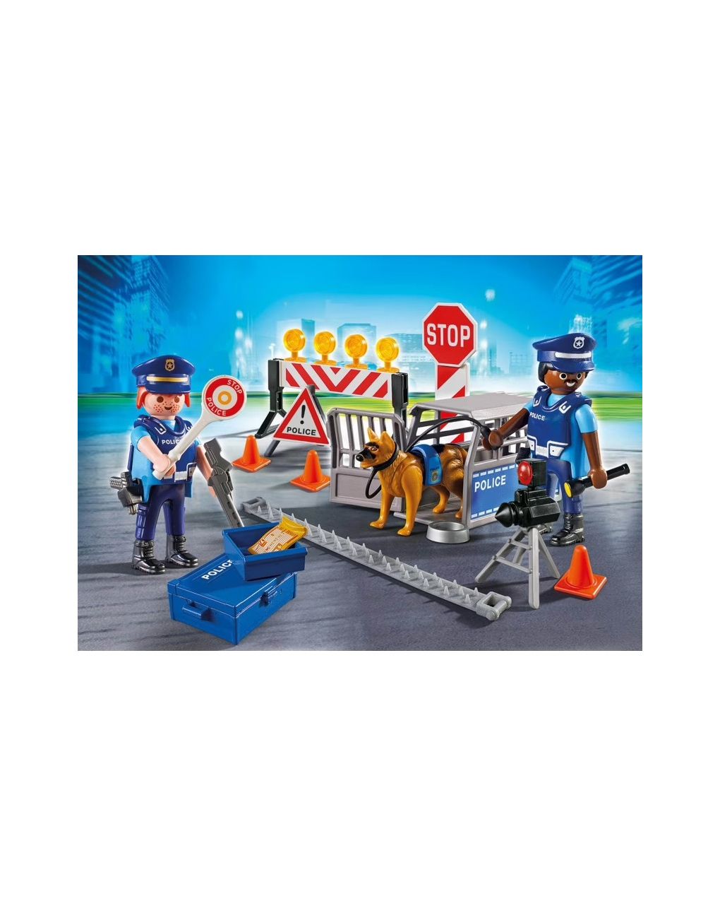 Playmobil city action οδόφραγμα αστυνομίας 6924 - Playmobil, Playmobil City Action