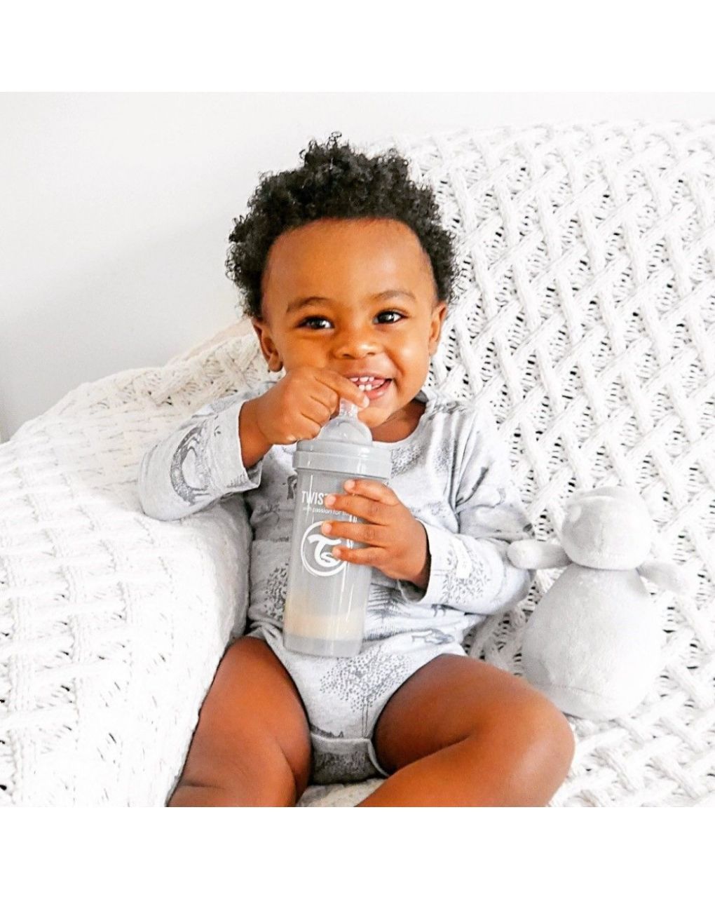 Twistshake μπιμπερό κατά των κολικών 330ml pastel grey 32-08-78266 - Twistshake