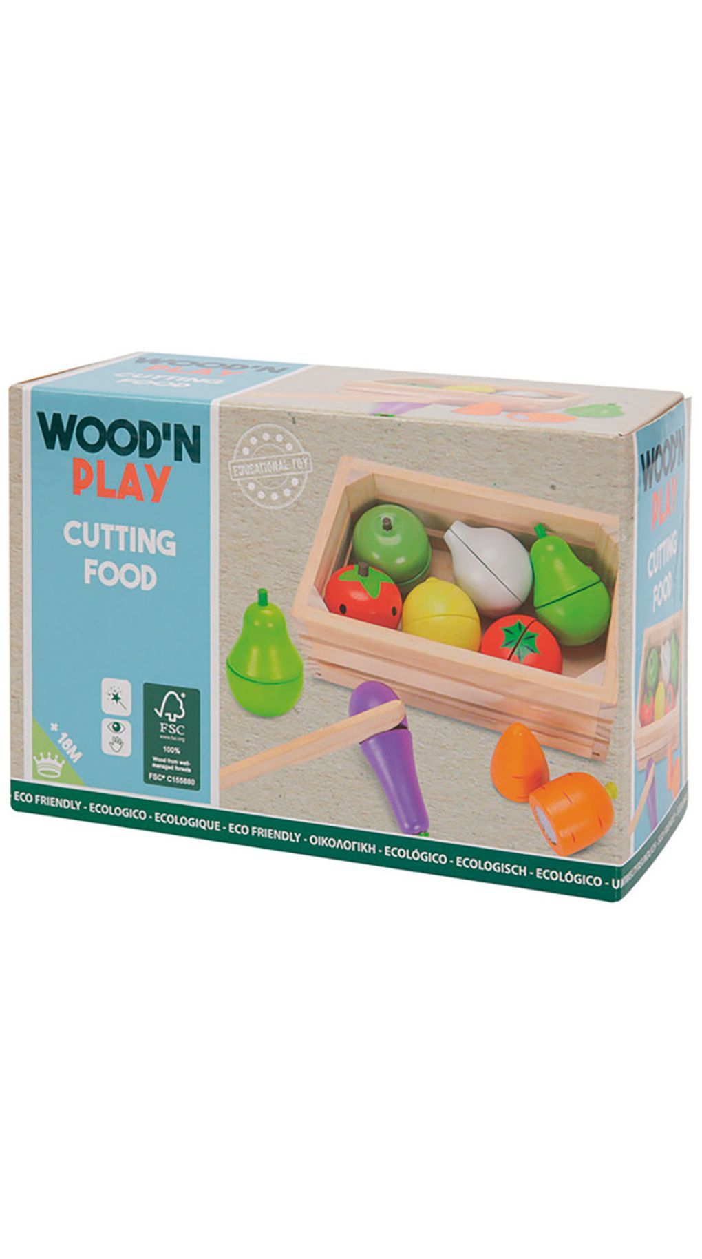 Wood' n play φρούτα και λαχανικά για κόψιμο - Wood'N Play