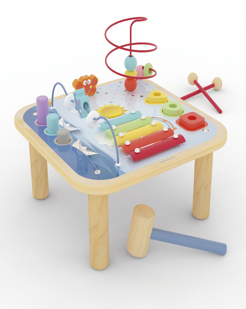 Wood' n play τραπεζάκι δραστηριοτήτων - Wood'N Play