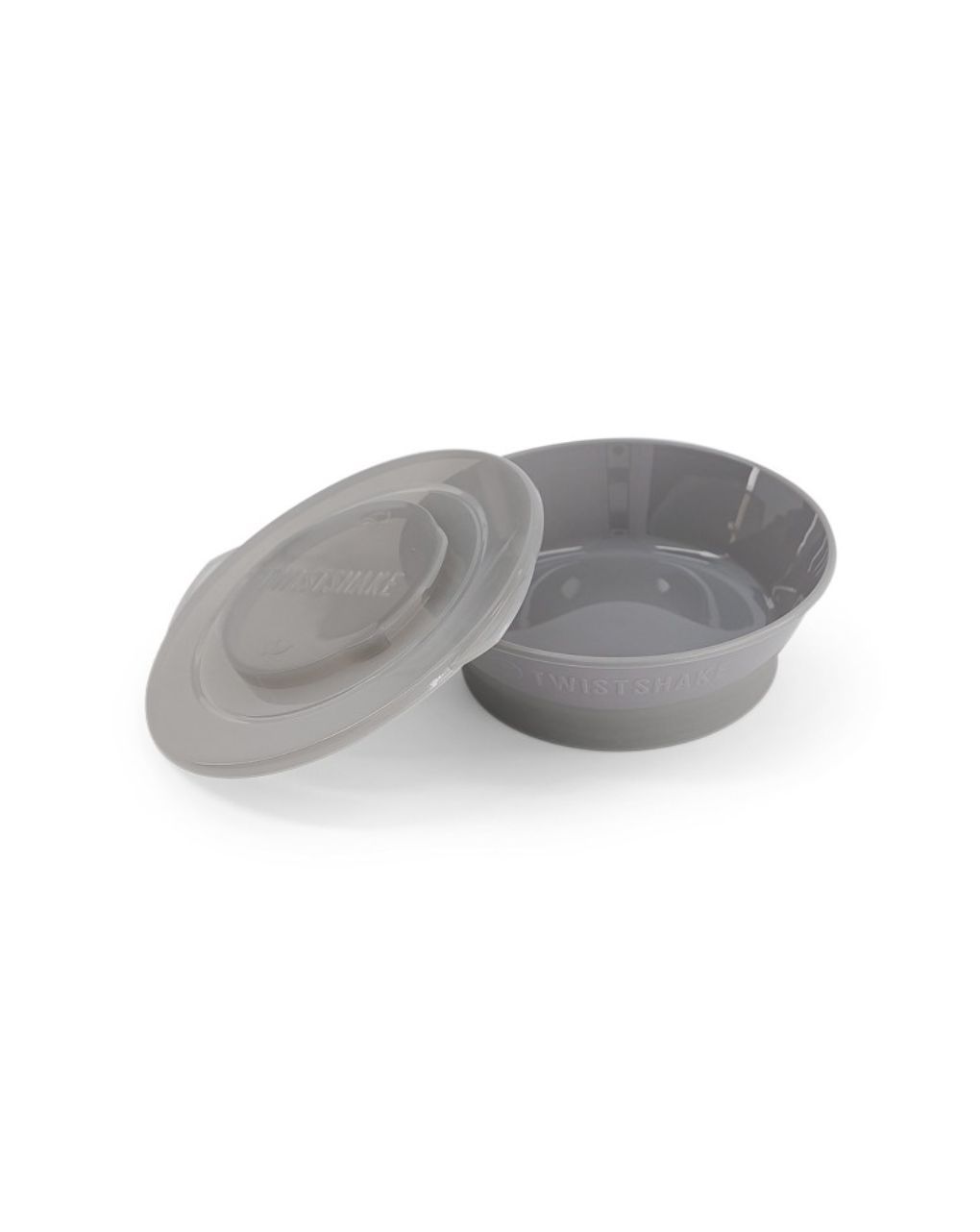 Twistshake μπολ φαγητού αντιολισθητικό 6m+ pastel grey 32-08-78154 - Twistshake