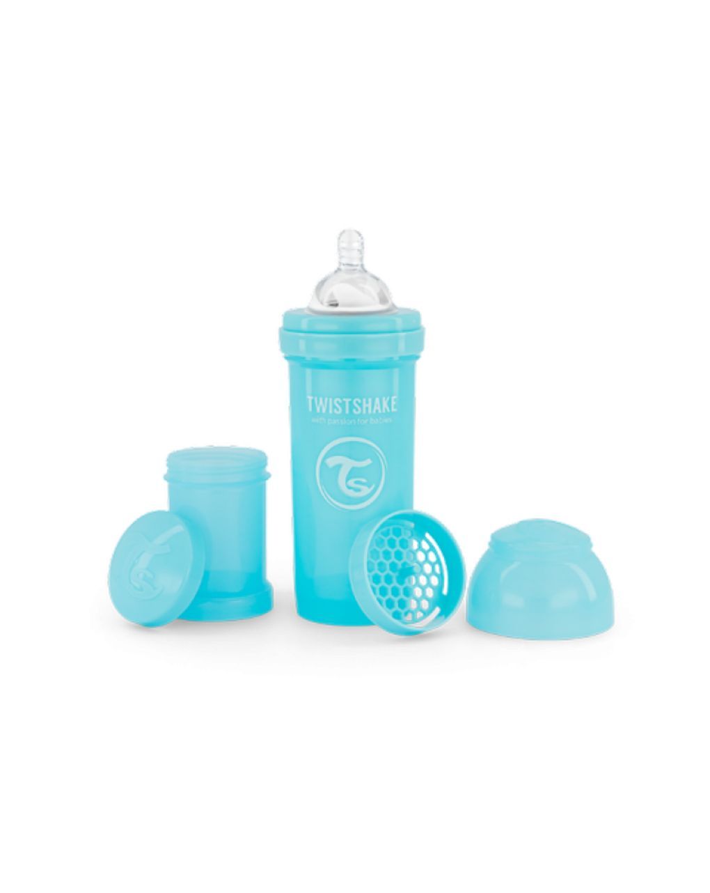 Twistshake μπιμπερό κατά των κολικών 260ml pastel blue 32-08-78256 - Twistshake
