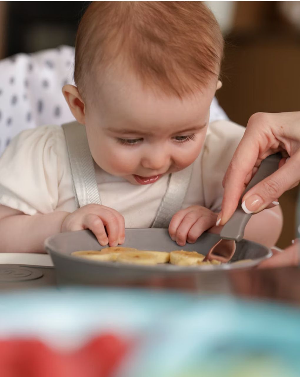 Twistshake σουπλά click-mat mini & πιάτο 6m+ pastel grey 32-08-78442 - Twistshake