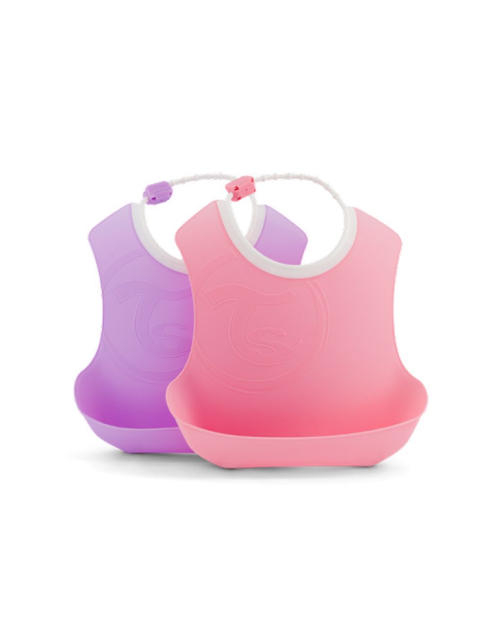 Twistshake σαλιάρα 2τμχ 4m+ pastel pink/purple 32-08-78219 - Twistshake