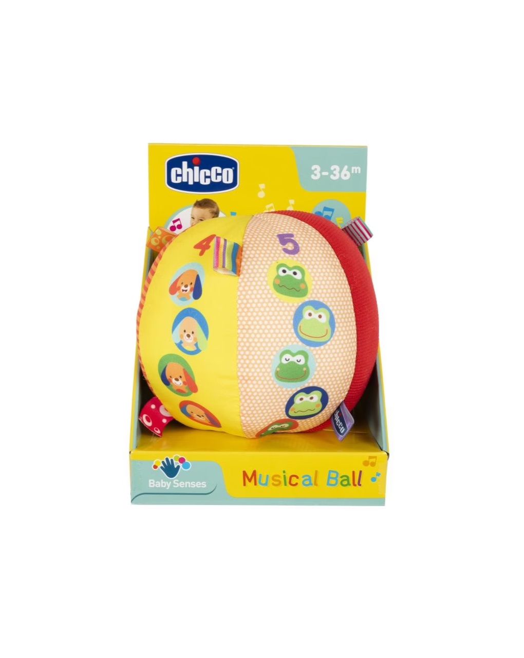 Chicco musical ball μουσική μπαλίτσα 15 εκ. y03-10058-00 - Chicco