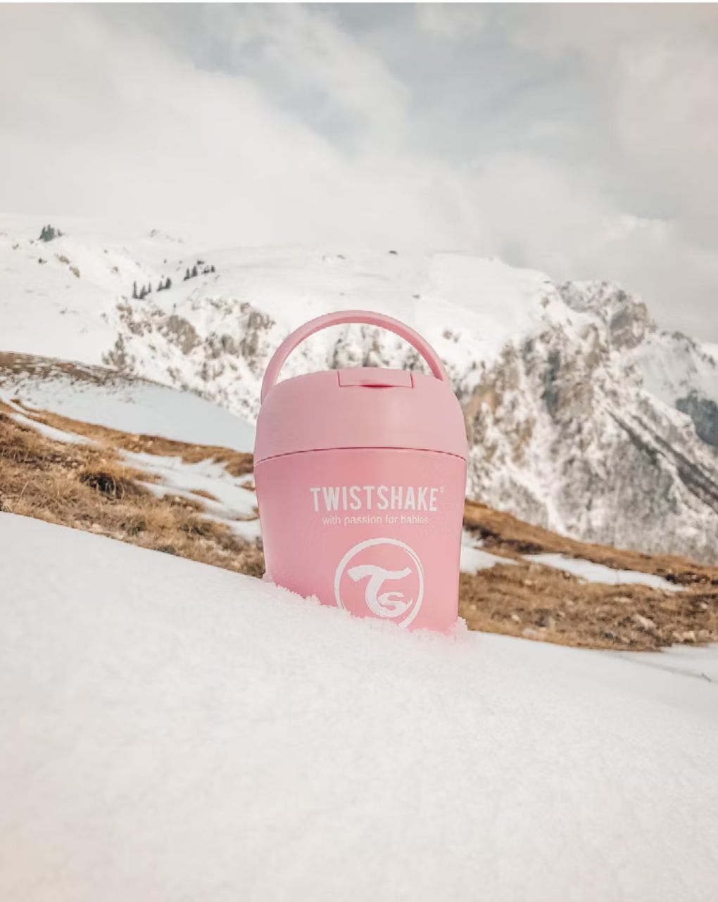 Twistshake ισοθερμικό δοχείο φαγητού 350ml pastel pink 32-08-78749 - Twistshake