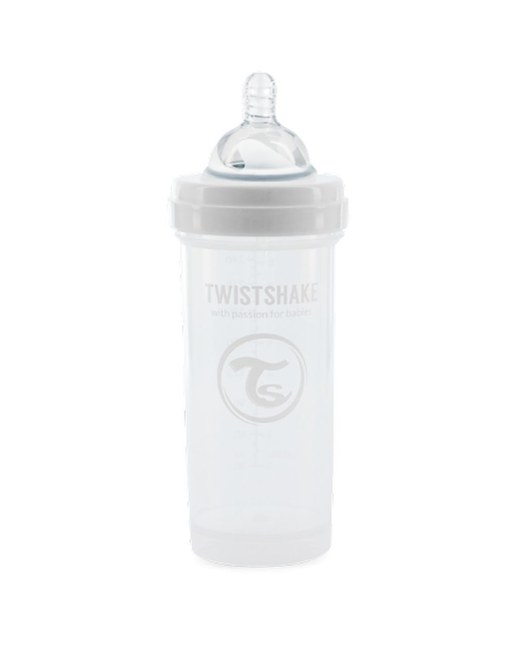 Twistshake μπιμπερό κατά των κολικών 260ml white 32-08-78012 - Twistshake
