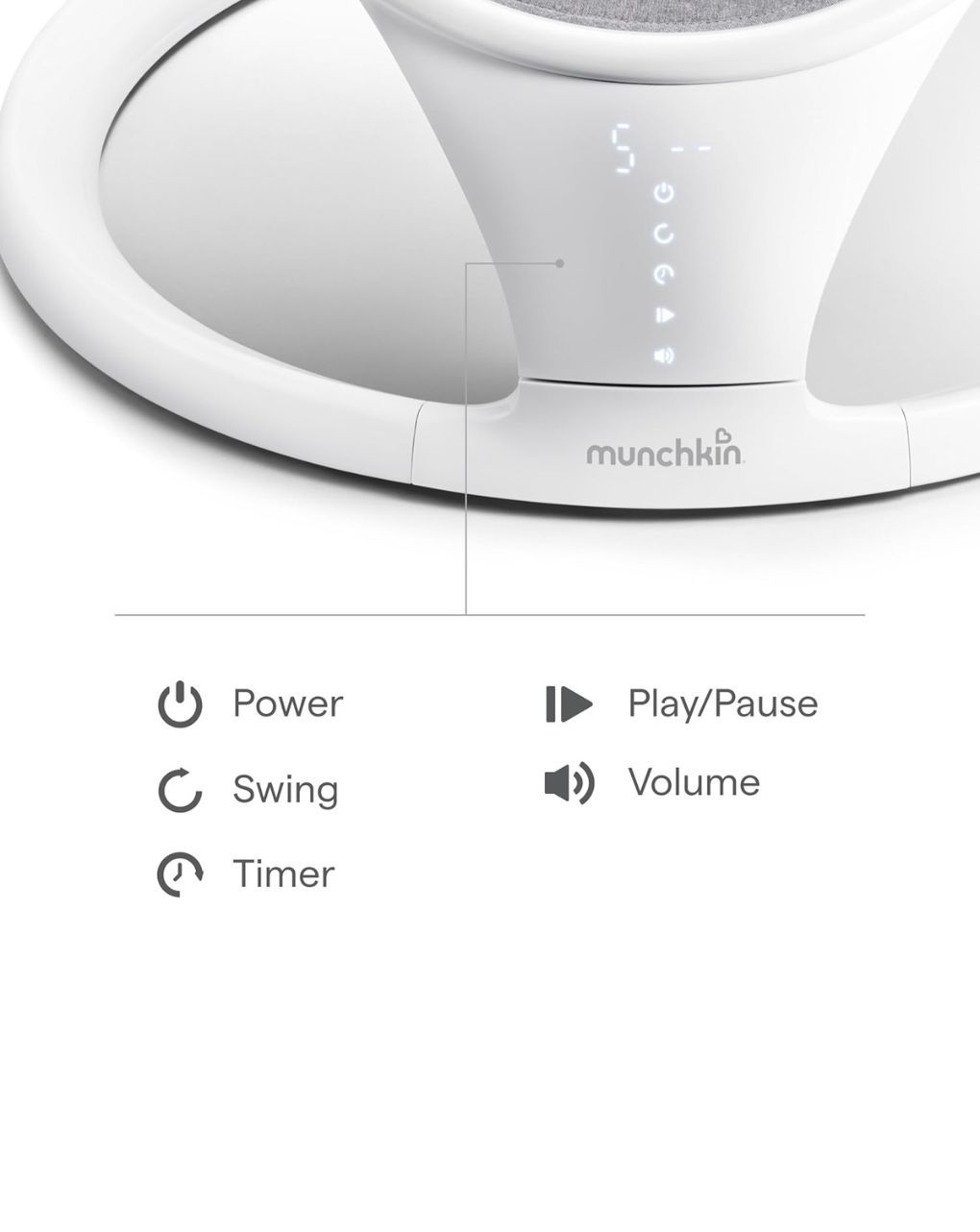 Munchkin ριλάξ baby swing 51821 - Munchkin